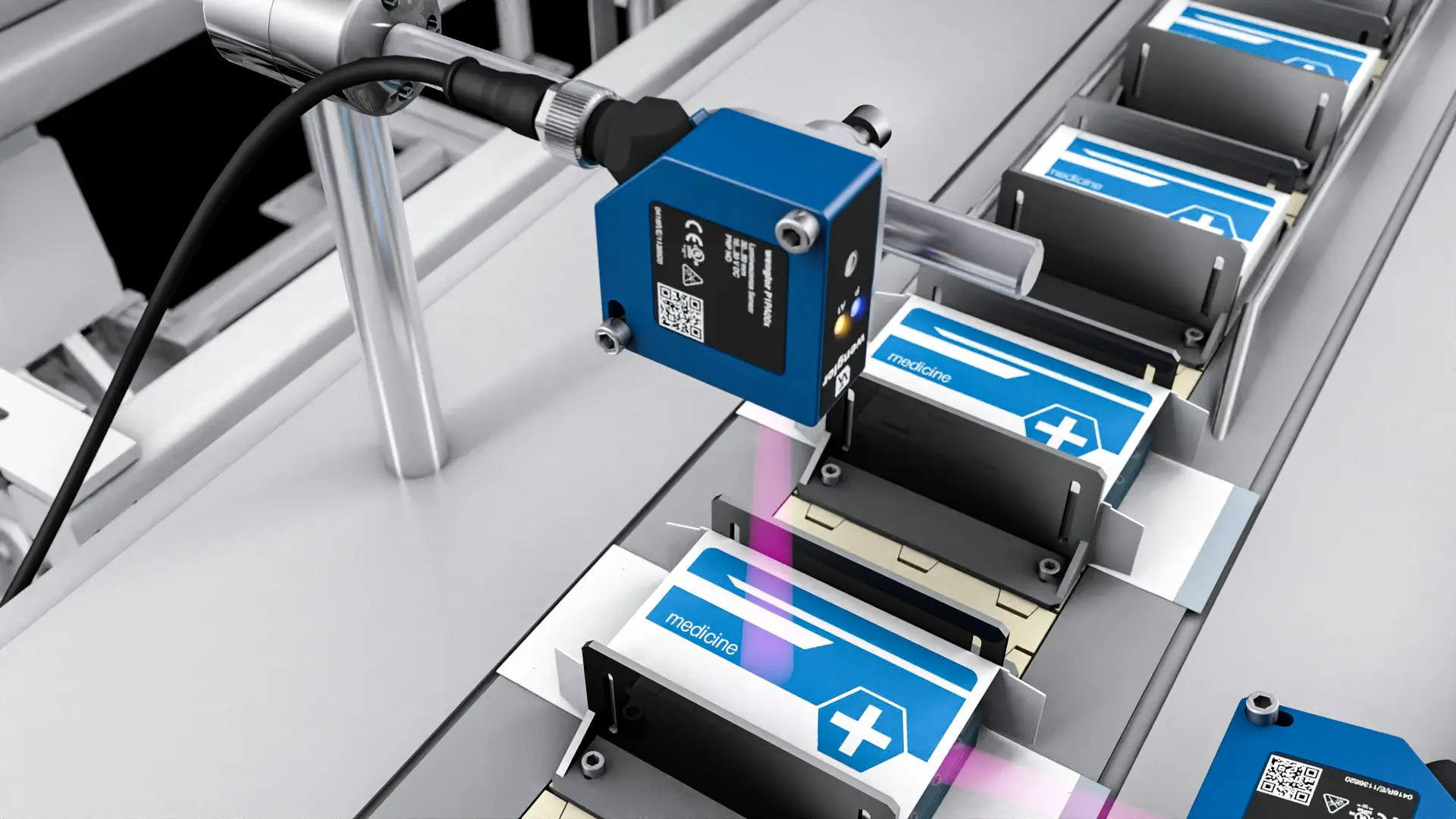 Sensori di luminescenza wenglor per i settori farmaceutico, alimentare e legno