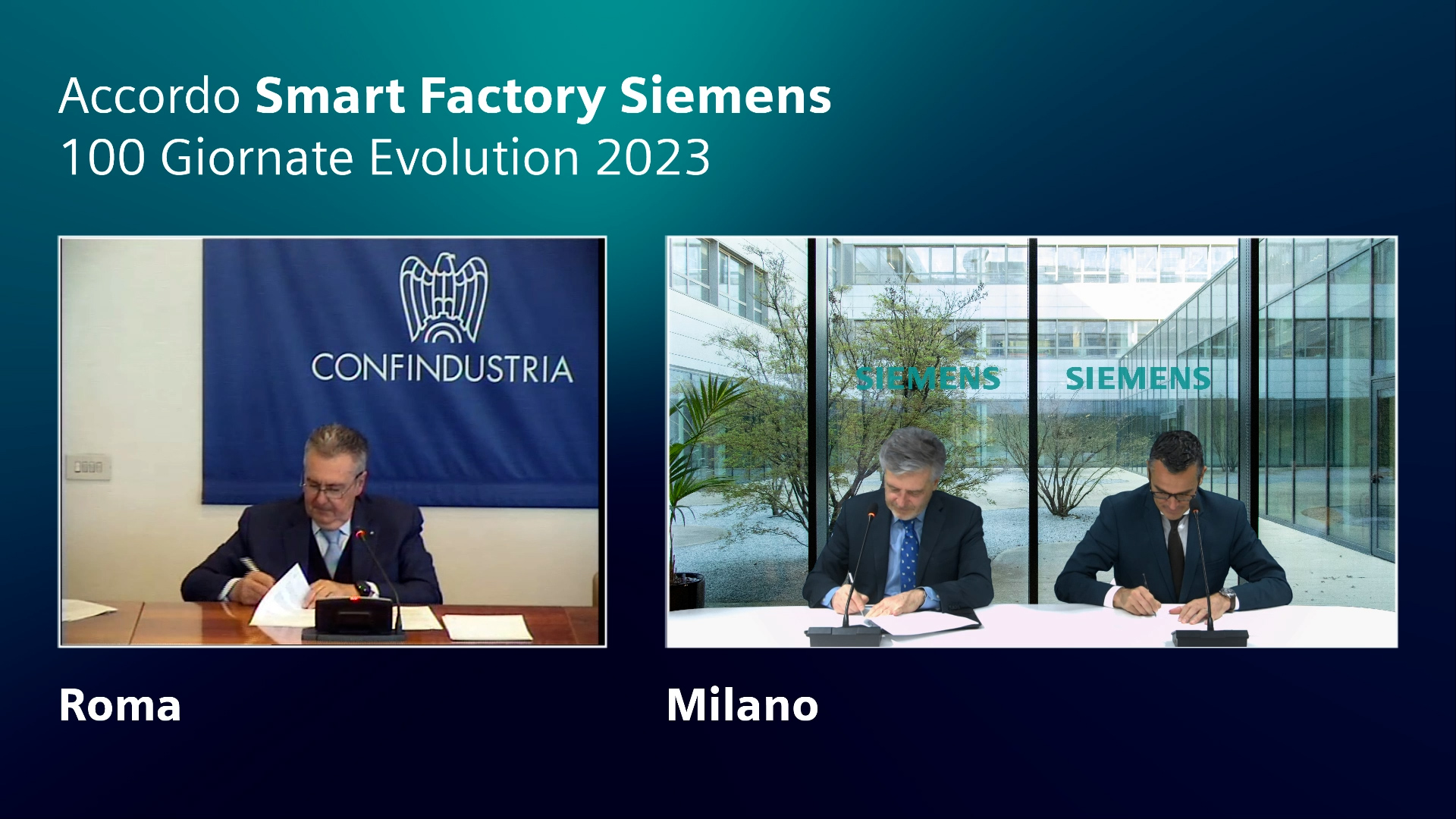 Siemens e Confindustria rinnovano l’accordo per promuovere la digitalizzazione delle imprese manifatturiere